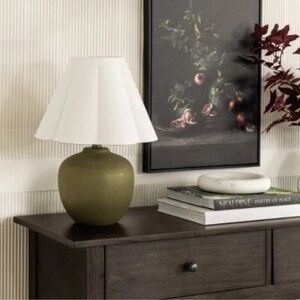 Ceramic Lamp Base Green - Threshold designed with Studio McGee